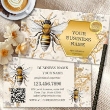Código QR del logotipo de Oro de Abeja