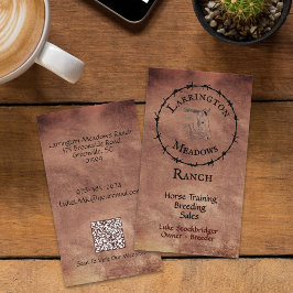 Tarjeta De Visita Código QR del logotipo de Personalizable de Rango