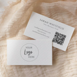 Tarjeta De Visita Código QR del logotipo de su empresa |