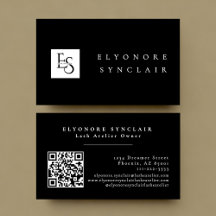 Código QR del logotipo del estudio de pestañas con