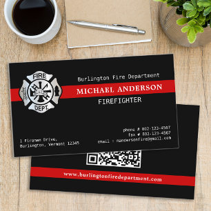 Tarjeta De Visita Código QR del logotipo personalizado del departame