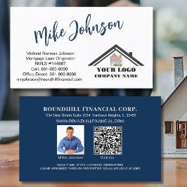 Tarjeta De Visita Código QR del logotipo profesional hipotecario mod