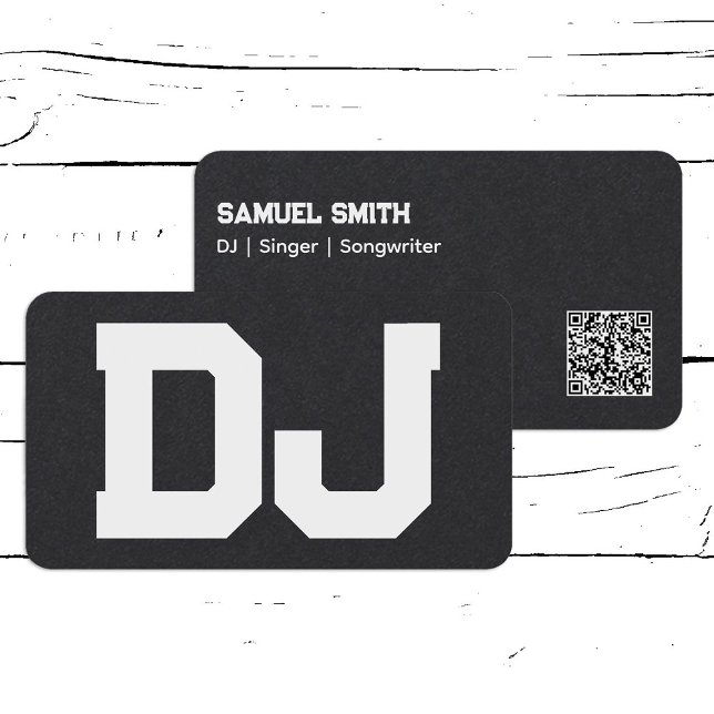 Tarjeta De Visita Código QR del Personalizado DJ (DJ Custom QR Code Business Cards)