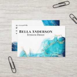 Tarjeta De Visita Código QR del Personalizado Minimalista de tinta V