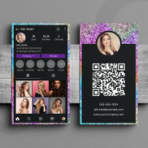 Código QR del Salón de Belleza Instagram con Brill