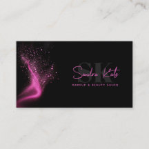 Código QR del Salón de Belleza Monograma Negro Neó