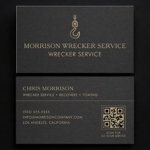 Tarjeta De Visita Código QR del servicio de grúa