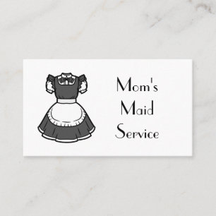 Tarjeta De Visita código QR del servicio de mucama de mamá