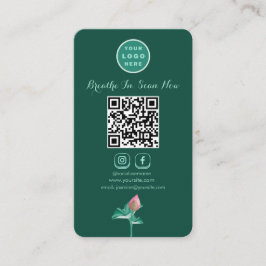 Tarjeta De Visita Código QR digitalizable de medios sociales de Lotu