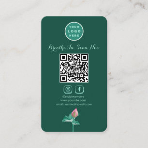 Tarjeta De Visita Código QR digitalizable de medios sociales de Lotu