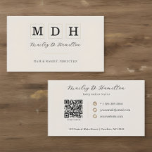 Código QR Dorado Elegante para Peinado y Maquillaj