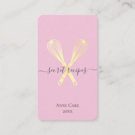 Tarjeta De Visita Código Qr editable para el cocinero de la panaderí