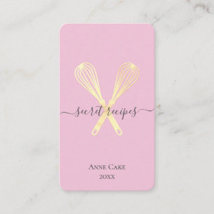 Tarjeta De Visita Código Qr editable para el cocinero de la panaderí