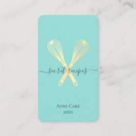 Tarjeta De Visita Código Qr editable para el cocinero de la panaderí