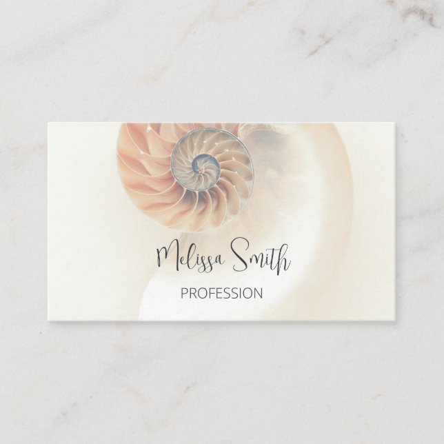 Tarjeta De Visita Código QR | Elegante Shell Professional (Anverso)