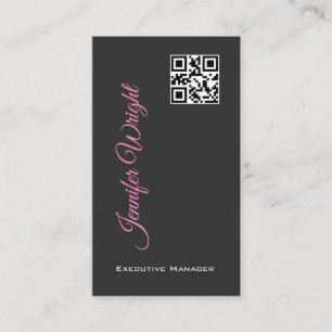 Tarjeta De Visita código QR elegante y moderno