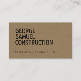 Tarjeta De Visita Código QR empresarial de construcción moldeada en