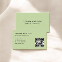 Código QR escaneado verde Minimalista