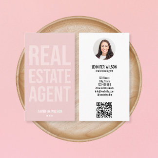 Tarjeta De Visita Código QR exclusivo profesional de Realtor inmobil