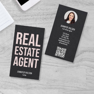 Tarjeta De Visita Código QR exclusivo profesional de Realtor inmobil