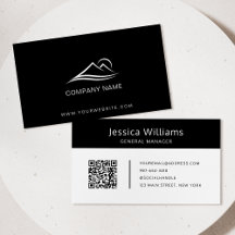 Código QR Logotipo comercial Profesional Moderno N