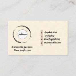 Tarjeta De Visita código QR minimalista