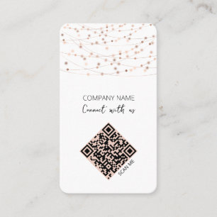 Tarjeta De Visita Código QR minimalista Conéctate con nosotros