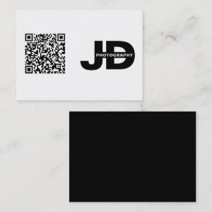 Tarjeta De Visita Código QR minimalista moderno limpio simple