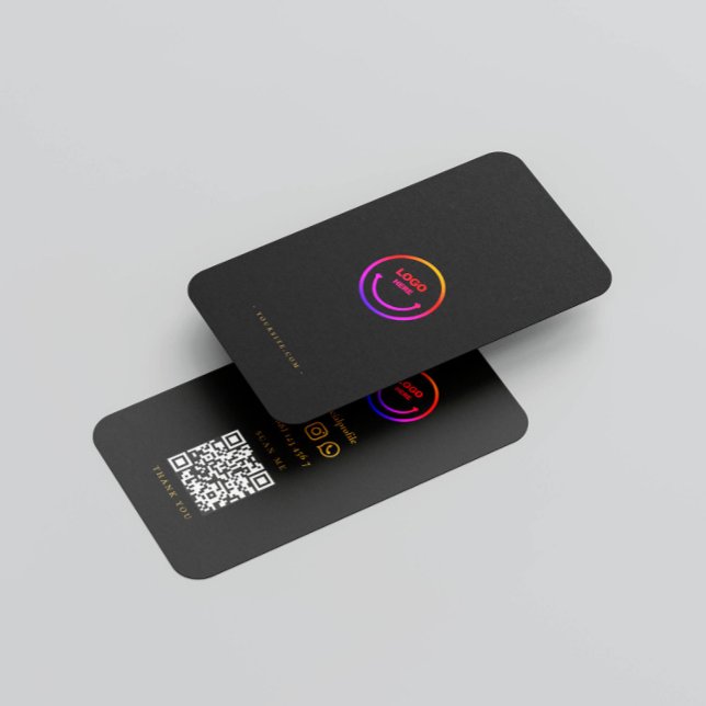 Tarjeta De Visita Código Qr minimalista Profesional Social (Subido por el creador)