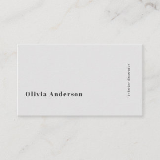 Tarjeta De Visita Código QR Minimalista simple Gris moderno estilo