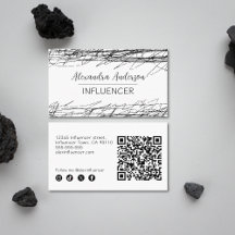 Código QR mínimo en blanco y negro abstracto