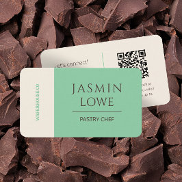 Tarjeta De Visita Código QR moderno medios sociales conectemos lo ve