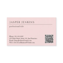Código QR moderno minimo profesional simple rosa