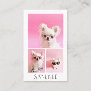 Tarjeta De Visita Código QR moderno personalizado de 4 Collages de f