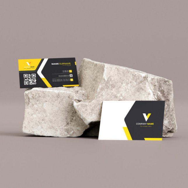 Tarjeta De Visita Código Qr moderno y elegante (Subido por el creador)