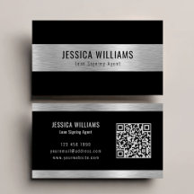 Código QR negro plateado elegante personalizado