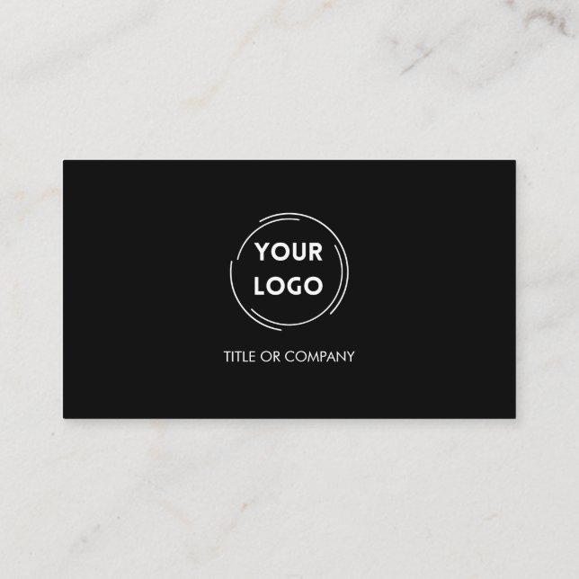 Tarjeta De Visita Código QR oscuro moderno (Reverso)