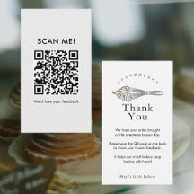 Código QR para dejar una reseña de batidor moderno