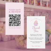 Código QR para dejar una reseña de pastelito con a