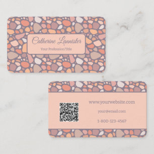 Tarjeta De Visita Código QR para el conglomerado de pastas pasteles