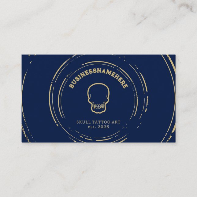 Tarjeta De Visita Código QR para el estudio de pérdida de tatuaje de (Anverso)