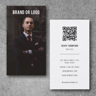 Tarjeta De Visita Código QR para el logotipo profesional moderno de