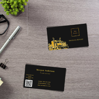 Tarjeta De Visita Código QR para el servicio de transporte de oro ne