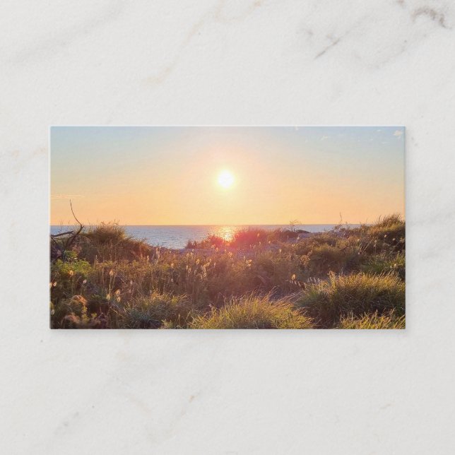 Tarjeta De Visita Código QR para fotografía de paisaje natural (Anverso)