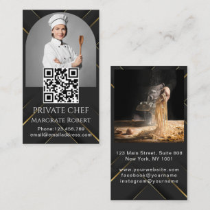 Tarjeta De Visita Código QR para la restauración de fotografías en b