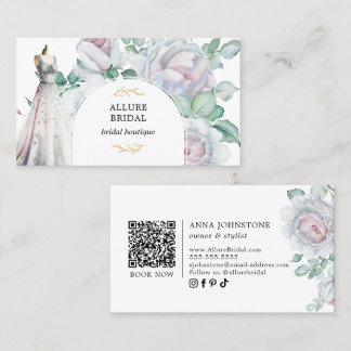 Tarjeta De Visita Código QR para las florecientes en el florecimient