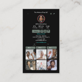 Tarjeta De Visita Código QR para medios sociales ecológicos TikTok S
