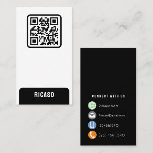 Tarjeta De Visita Código QR personalizado