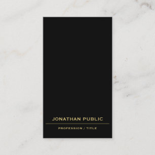 Tarjeta De Visita Código QR personalizado Black & Gold Sube tu logot