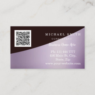 Tarjeta De Visita Código QR personalizado de la empresa con logotipo